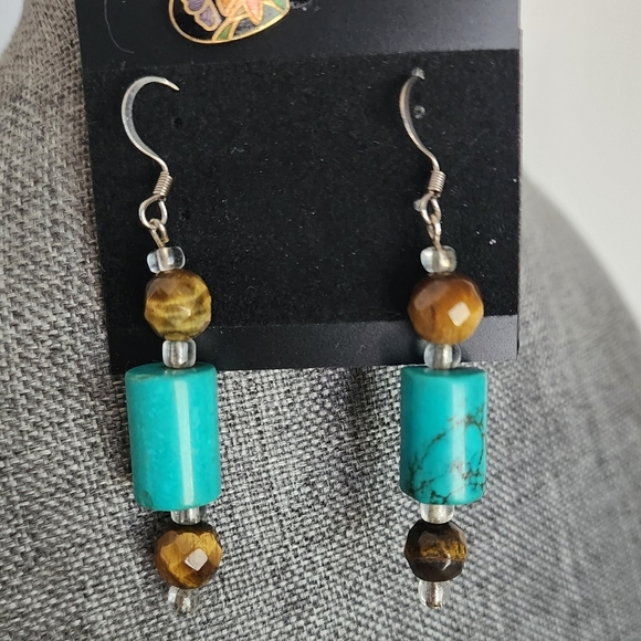 Stone drop dangle earrings - Picture 1 of 5